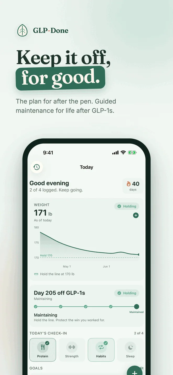 GLP-Done: keep it off, for good