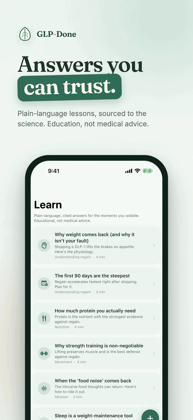 GLP-Done: answers you can trust